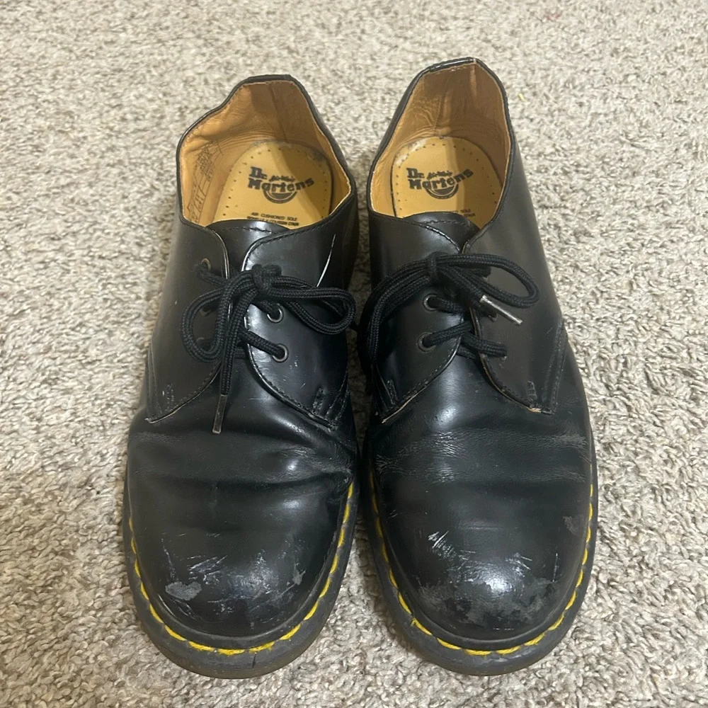 Dr. Martens 1461 Black Leather Smooth Oxford Lace Up Shoe Men's 10 Women's Sz 11